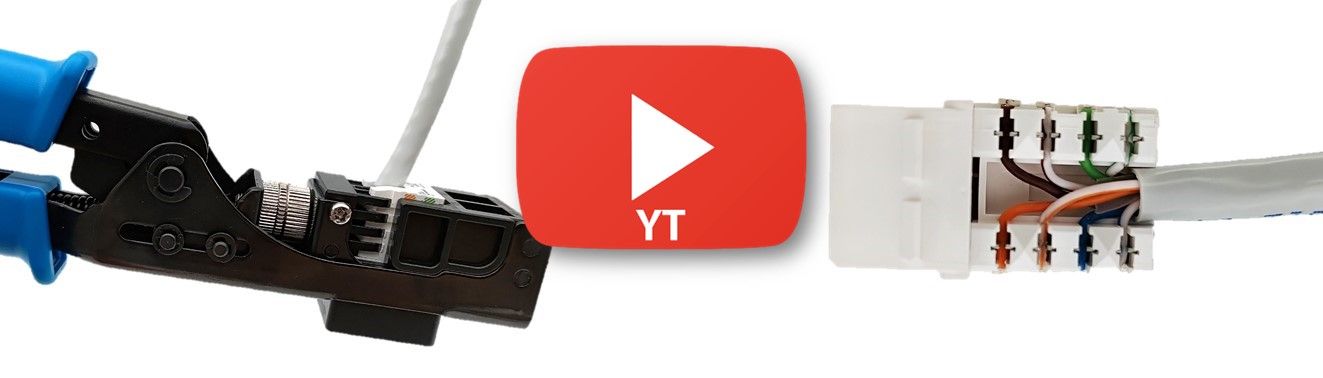 How to assemble the 90 Degree Cat5 keystone jack?